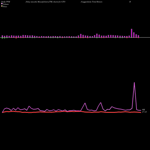 PVM Price Volume Measure charts Guggenheim Total Return Bond Et GTO share AMEX Stock Exchange 