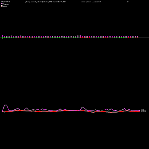 PVM Price Volume Measure charts Invst Grade Enhanced Bond Ishares Edge ETF IGEB share AMEX Stock Exchange 