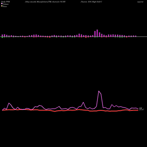 PVM Price Volume Measure charts Nuveen ESG High Yield Corporate Bond ETF NUHY share AMEX Stock Exchange 