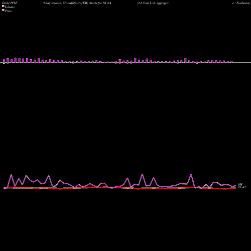 PVM Price Volume Measure charts 1-5 Year U.S. Aggregate Nushares NUSA share AMEX Stock Exchange 