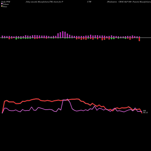 PVM Price Volume Measure charts Wisdomtree CBOE S&P 500 Putwrit PUTW share AMEX Stock Exchange 