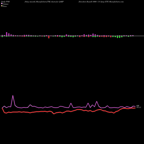 PVM Price Volume Measure charts Xtrackers Russell 1000 US Qarp ETF QARP share AMEX Stock Exchange 