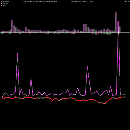 PVM Price Volume Measure charts Timothy Plan US Small Cap Core ETF TPSC share AMEX Stock Exchange 