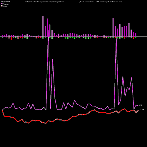 PVM Price Volume Measure charts Work From Home ETF Direxion WFH share AMEX Stock Exchange 