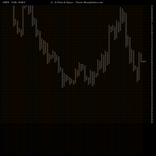 Free Point and Figure charts Direxion Daily Homebuilders & S NAIL share AMEX Stock Exchange 