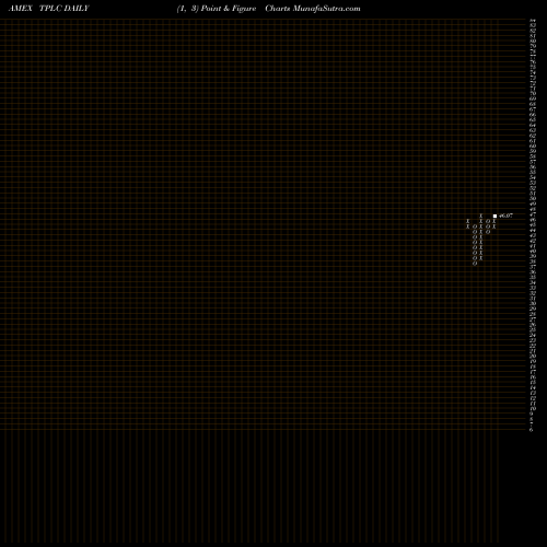 Free Point and Figure charts Timothy Plan US Large Cap Core ETF TPLC share AMEX Stock Exchange 