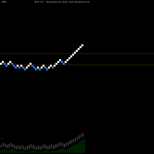 Free Renko charts Innovator S&P 500 Buffer ETF Jan BJAN share AMEX Stock Exchange 