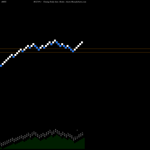 Free Renko charts Sprott Buzz Social Media Insigh BUZ share AMEX Stock Exchange 