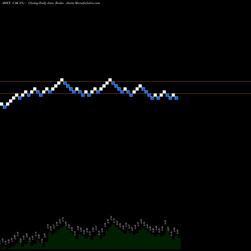 Free Renko charts Camac Energy Inc CAK share AMEX Stock Exchange 