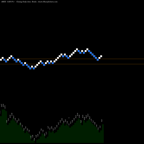 Free Renko charts Globalscape GSB share AMEX Stock Exchange 
