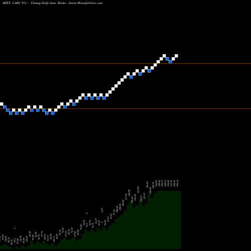 Free Renko charts Direxion Daily S&P Biotech Bull LABU share AMEX Stock Exchange 