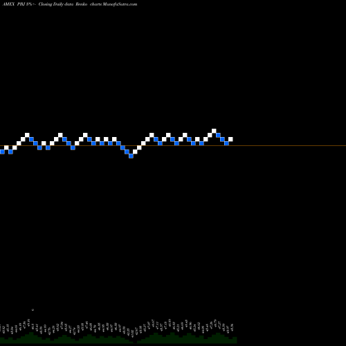 Free Renko charts Dynamic Food & Beverage Powershares PBJ share AMEX Stock Exchange 