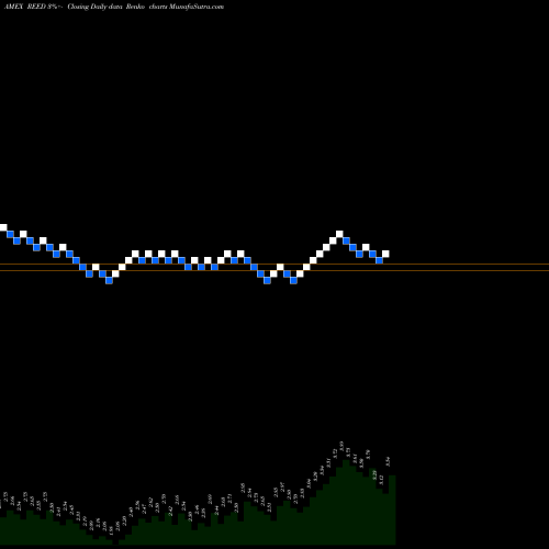 Free Renko charts Reeds Inc REED share AMEX Stock Exchange 