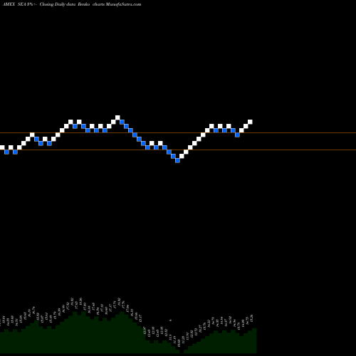 Free Renko charts Shipping Guggenheim SEA share AMEX Stock Exchange 
