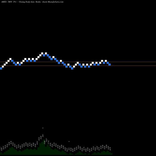 Free Renko charts Ultrashort Basic Materials Proshares SMN share AMEX Stock Exchange 