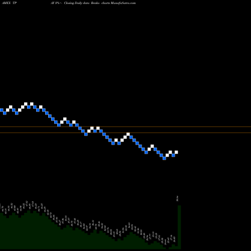 Free Renko charts Tortoise Digital Payments Infrastructure Fund TPAY share AMEX Stock Exchange 