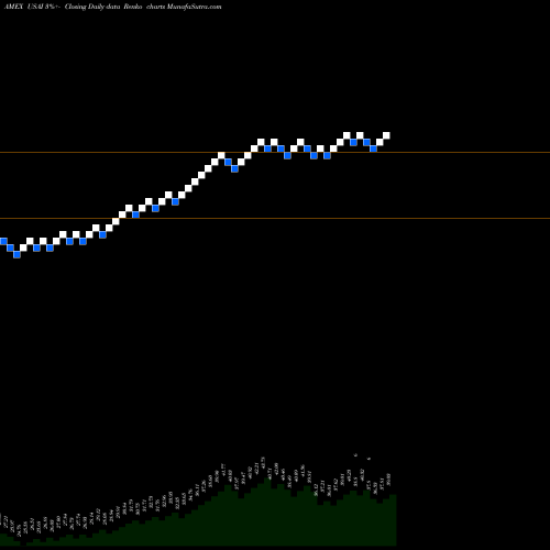 Free Renko charts American Energy Independence ETF USAI share AMEX Stock Exchange 