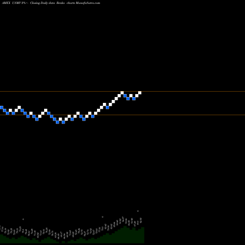 Free Renko charts USA Min Volatility MSCI Ishares USMV share AMEX Stock Exchange 