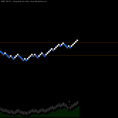 Free Renko charts Dividend Appreciation ETF Vanguard VIG share AMEX Stock Exchange 
