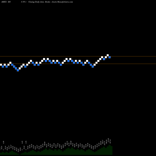 Free Renko charts SPDR S&P Health Care Services XHS share AMEX Stock Exchange 
