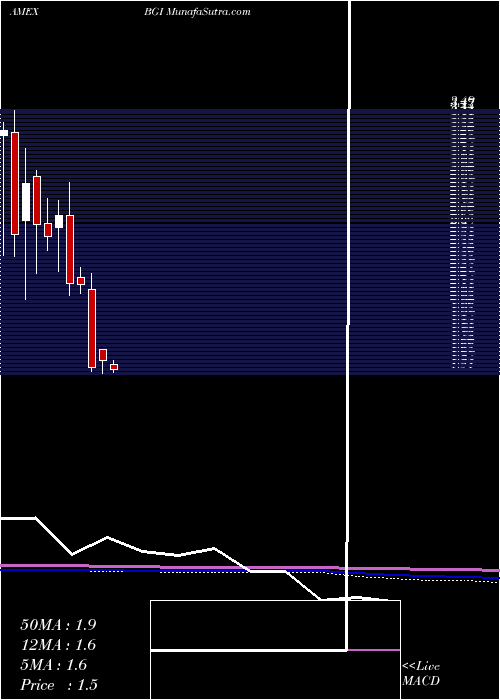  monthly chart BirksGroup