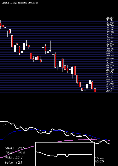  Daily chart Direxion Daily S&P Biotech Bear