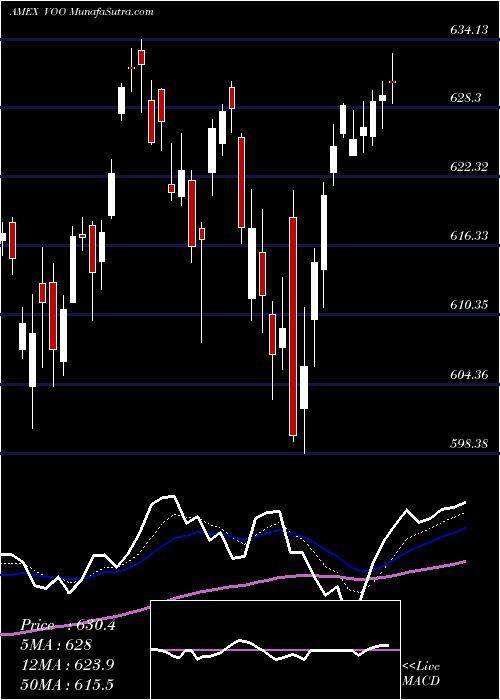  Daily chart S&P 500 ETF Vanguard