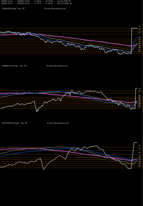 Trend of Tortoise Digital TPAY TrendLines Tortoise Digital Payments Infrastructure Fund TPAY share AMEX Stock Exchange 