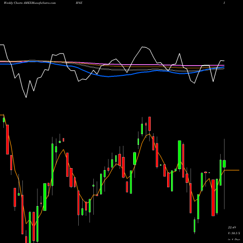 Weekly charts share BNE ETF Series Solutions Blue Horizon Bne ETF AMEX Stock exchange 