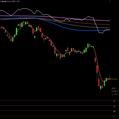 Weekly charts share SCIF India Smallcap ETF Market Vectors AMEX Stock exchange 