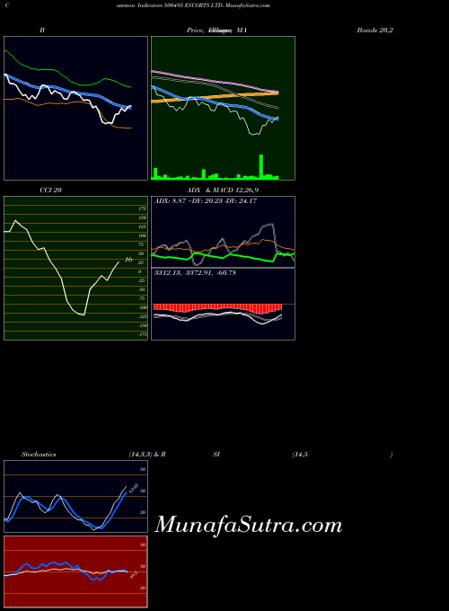 Escorts indicators chart 