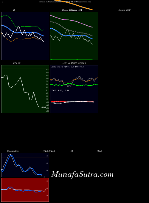 Nb Foot indicators chart 