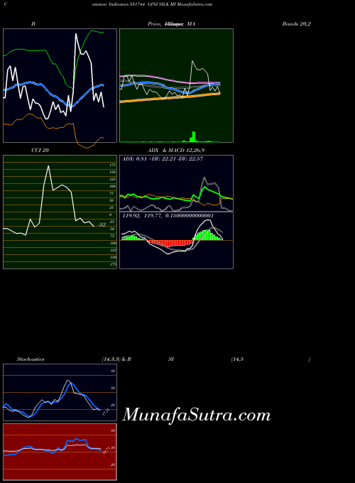 Gini Silk indicators chart 