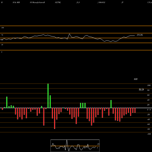 RSI & MRSI charts PUN.ALKALI 506852 share BSE Stock Exchange 
