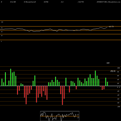 RSI & MRSI charts EVEREST ORG. 524790 share BSE Stock Exchange 