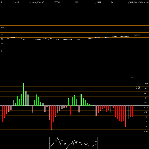 RSI & MRSI charts SKIL 539861 share BSE Stock Exchange 