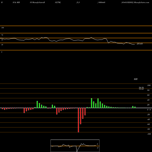 RSI & MRSI charts 654GOI2032 800440 share BSE Stock Exchange 