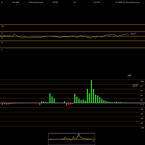 RSI & MRSI charts 875MFL26 937407 share BSE Stock Exchange 