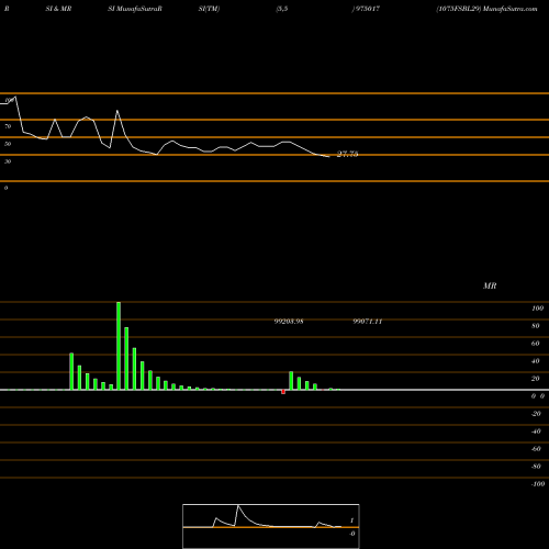 RSI & MRSI charts 1075FSBL29 975017 share BSE Stock Exchange 