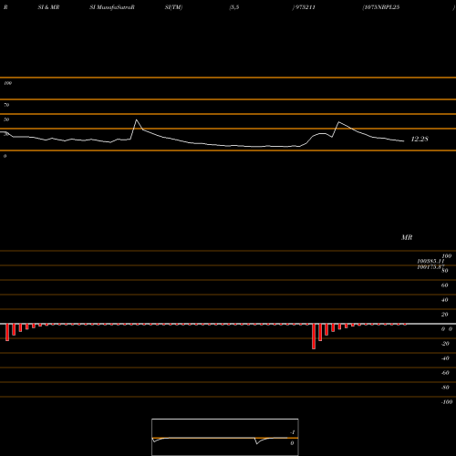 RSI & MRSI charts 1075NBPL25 975211 share BSE Stock Exchange 