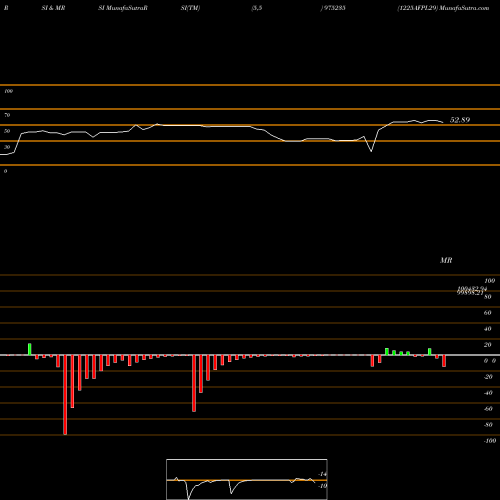 RSI & MRSI charts 1225AFPL29 975235 share BSE Stock Exchange 
