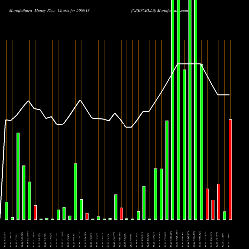 Money Flow charts share 508918 GREYCELLS BSE Stock exchange 