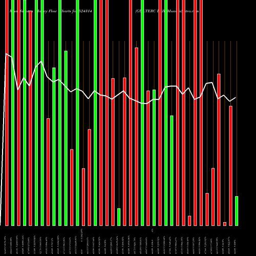 Money Flow charts share 524314 GUJ.TERC LAB BSE Stock exchange 