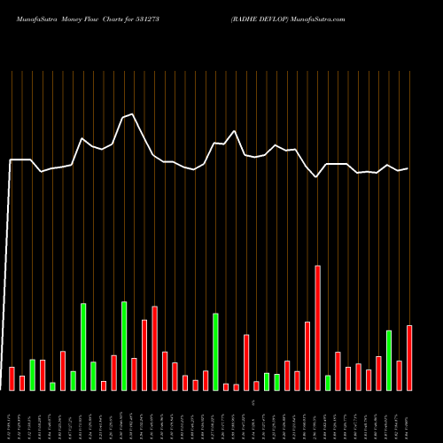 Money Flow charts share 531273 RADHE DEVLOP BSE Stock exchange 