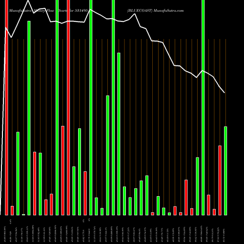 Money Flow charts share 531495 BLUECOAST BSE Stock exchange 