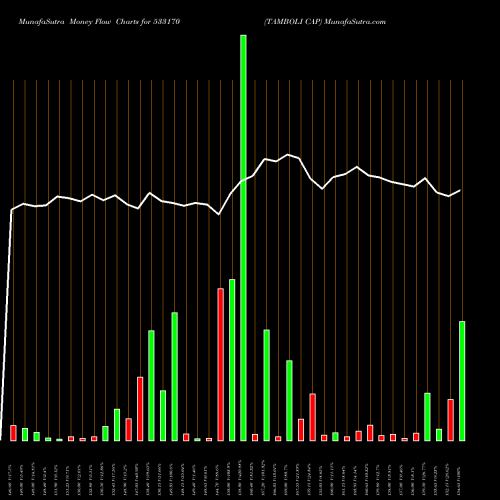 Money Flow charts share 533170 TAMBOLI CAP BSE Stock exchange 