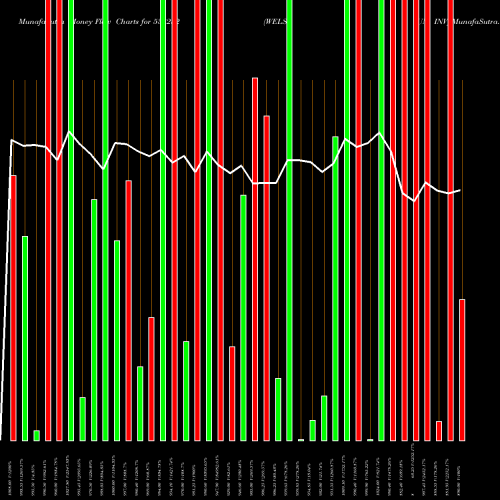 Money Flow charts share 533252 WELSPUN INV BSE Stock exchange 