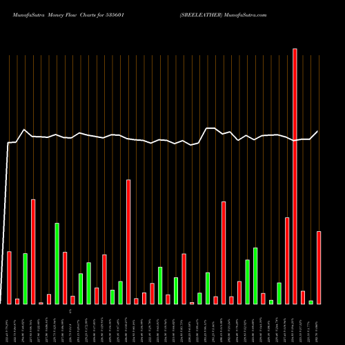 Money Flow charts share 535601 SREELEATHER BSE Stock exchange 