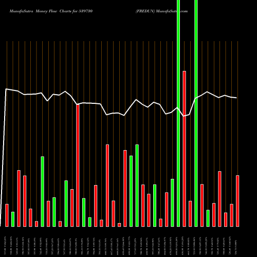 Money Flow charts share 539730 FREDUN BSE Stock exchange 