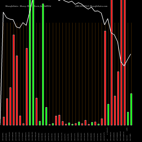 Money Flow charts share 540914 SRUSTEELS BSE Stock exchange 